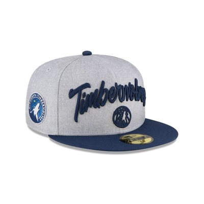 Sapca New Era Minnesota Timberwolves NBA NBA Draft 59FIFTY Fitted - Gri